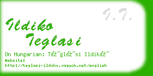 ildiko teglasi business card